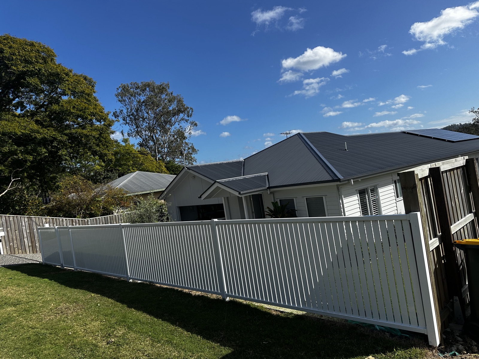 Original front fence reverse view